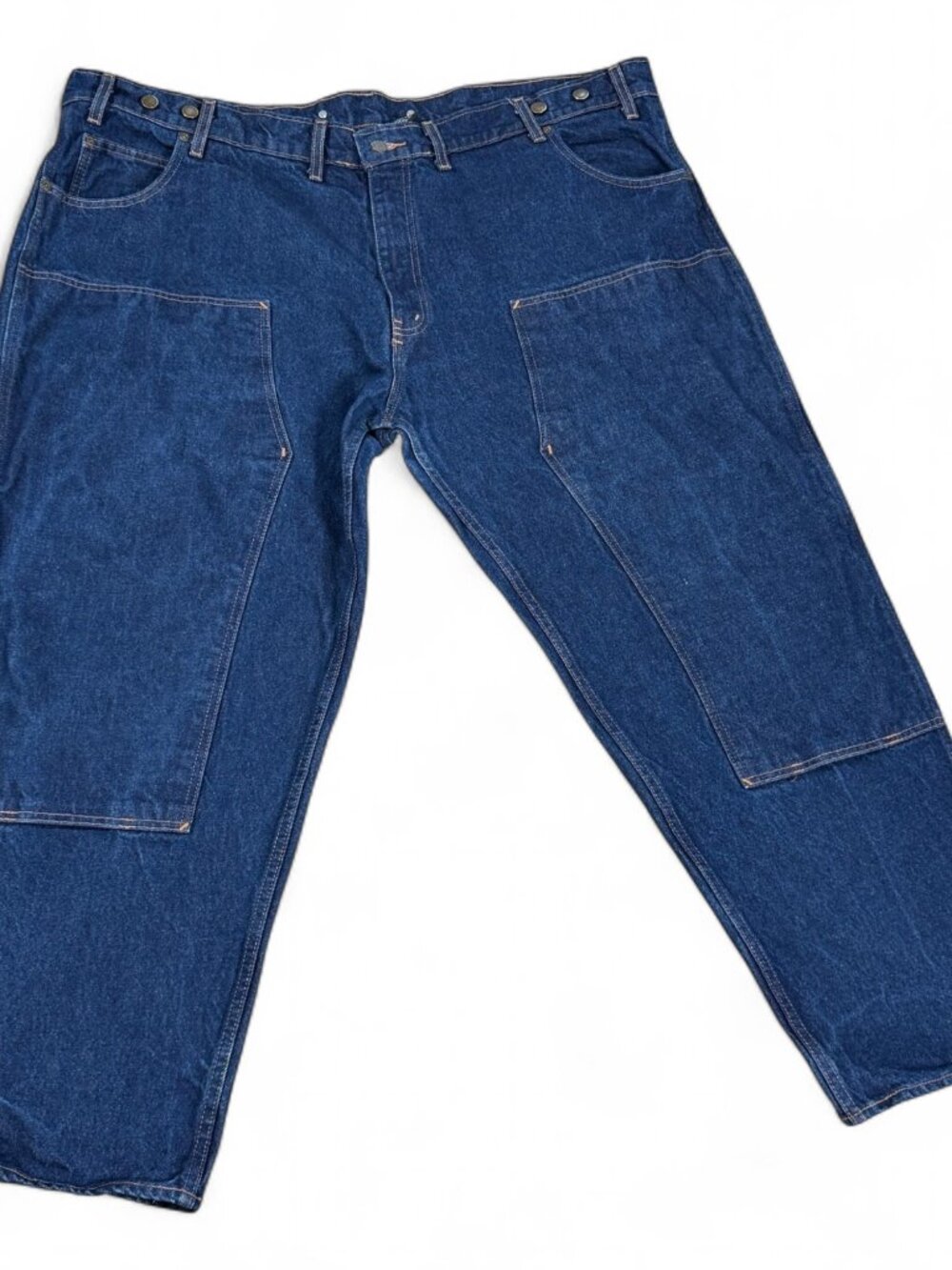 Prison Blues Carpenter Double Knee Jeans Men's 52 Blue Made in USA